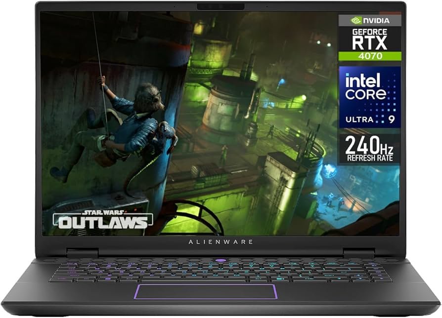 Alienware m16 R2 Ultra 9-13900HX/32/1/8GB-4070RTX WITH G SERIES BAG